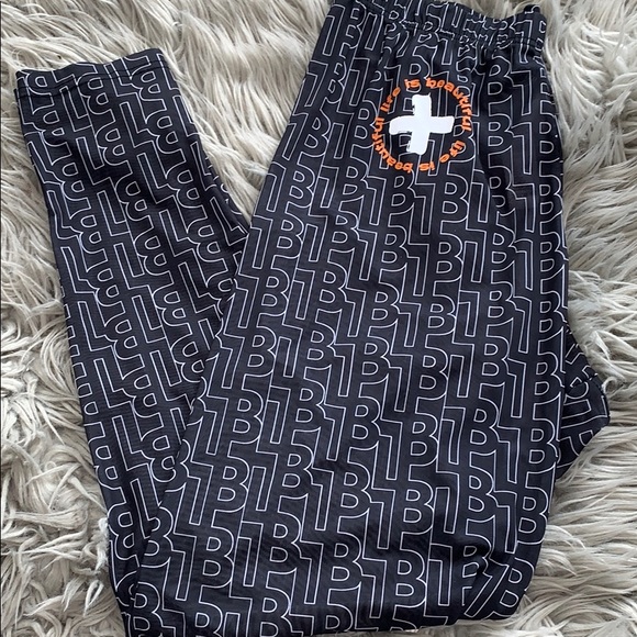 ASOS Life is Beautiful Monogram Leggings Size 10 - Picture 2 of 7